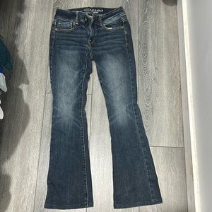 AE boot cut dark jeans